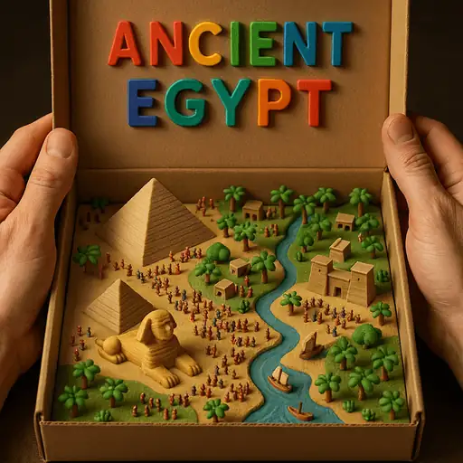 玩具盒中的[国家名称]立体模型