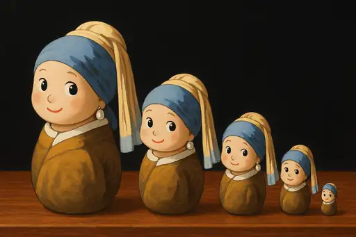 Q版可爱俄罗斯套娃